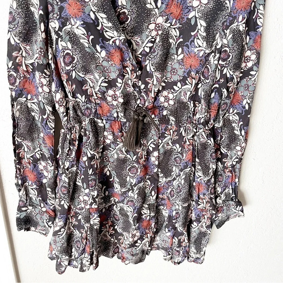 FREE People Stealing Fire Printed Mini Dress XS Boho Bohemian - Picture 4 of 10